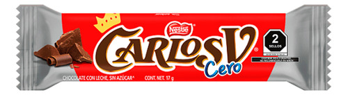 Chocolate Con Leche Carlos V Cero 17g