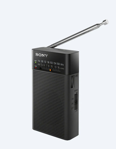 Radio Portátil Con Bocina Sony Modelo Icf-p27 Color Negro