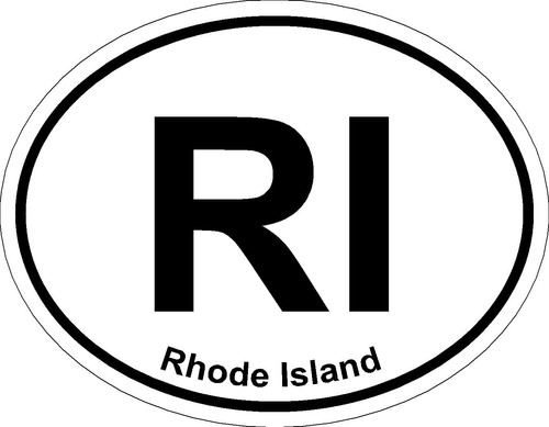 Oval (rhode Island); Estado Bumper Sticker