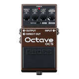 Pedal De Efecto Boss Octave Oc-5  Marrón