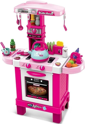 Set Cocina De Juguete Infantil Vapor Agua Sonidos Y Luz 