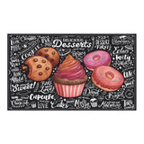 Adesivo Papel Parede Confeitaria Doce Donuts Padaria C22