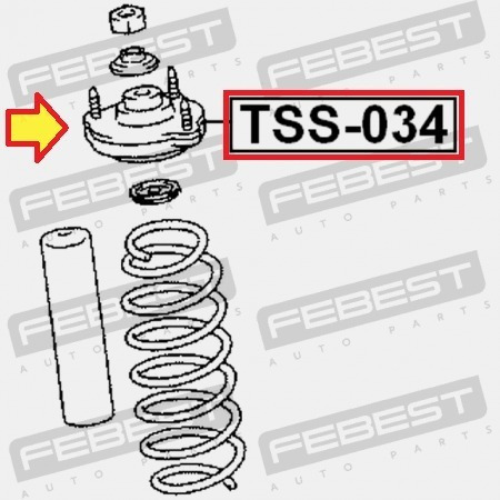 Base Amortiguador Delantera Toyota Fj Cruiser 2006 - 2014 Foto 2