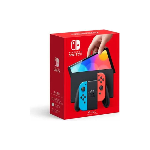 Nintendo Switch Oled 64gb Neon Azul Rojo + Smash Ultimate 