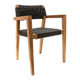 Silla Artesanal Madera Cuerda Morelia By Promobel Color De La Estructura De La Silla Natural Color Del Asiento Negro Diseño De La Tela No Aplica