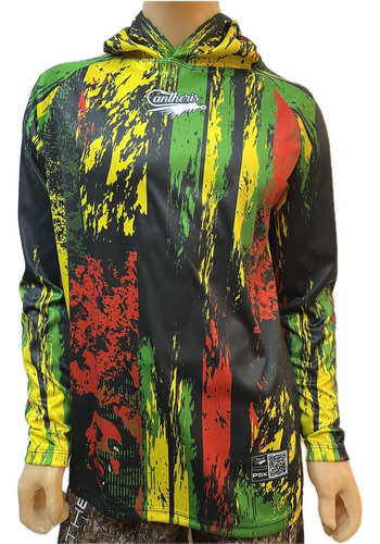 Remera De Pesca Rasta Cantheris Orig Sec Rap Uv 50+