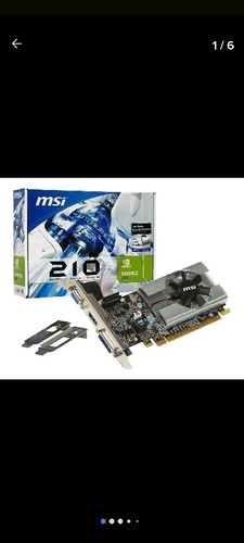 Placa Video Msi Geforce Gt210 1gb Ddr3 Low Profile 210