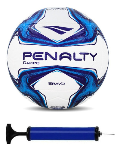 Bola Campo Penalty Bravo Xxi + Bomba De Ar