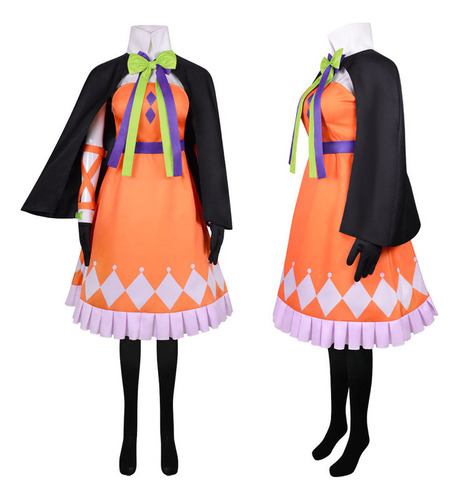 Hatsune Miku Color Blocked Pumpkin Dress Cosplay
