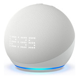 Alexa Echo Dot 5ª Geração Azul Com Relógio Controle De Voz