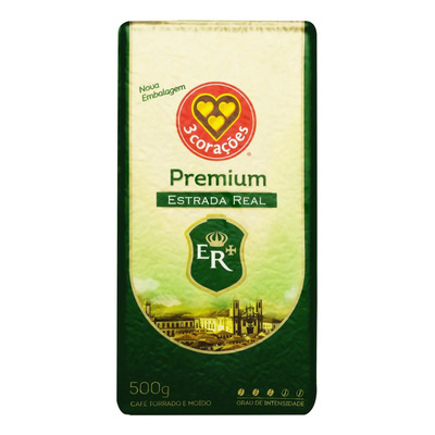 Café Torrado e Moído a Vácuo Estrada Real Premium Pacote 500g 3 Corações | MercadoLivre