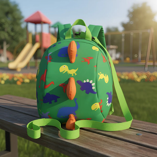 Mochila Dinosaurio Niño Niña Preescolar Cute Con Arnes