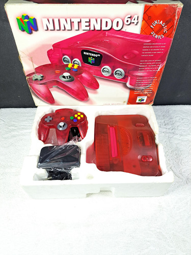 Console Nintendo 64 Cereja Original Americano Com Caixa. Leia Descrição. Faço 2450. N64 Watermelon Série Sabores A2