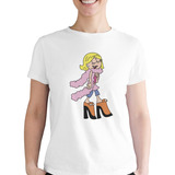 Playera 90´s Animacion Lizzie Mcguire Moda Bufanda Plumas 