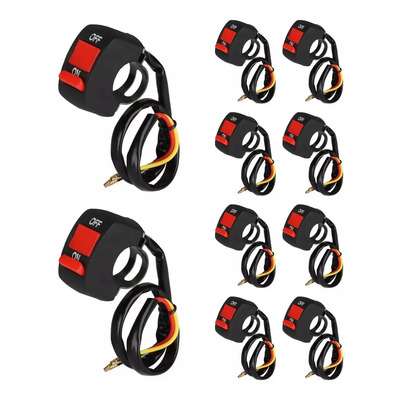 10 Pz Switch Universal P\u002F Moto Bici Faros Led Para Manubrio | MercadoLibre