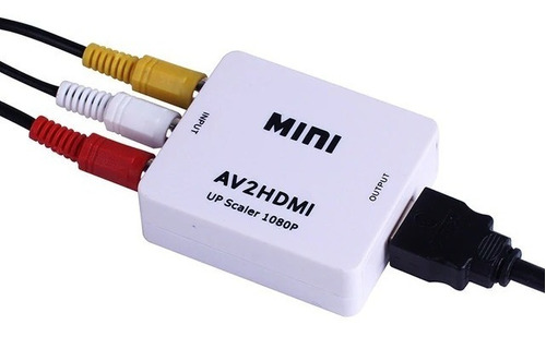 Conversor Rca A Hdmi  Av2hdmi Adaptador 720p 1080p - Seisa Store