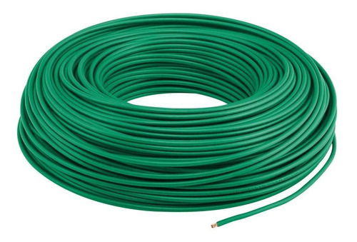 Cable Thw Iusa Cal 10 Rollo De 100mts Verde