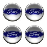 Cartela 4 Emblema Adesivo Logo Resinado Ford Aro 13 14 15