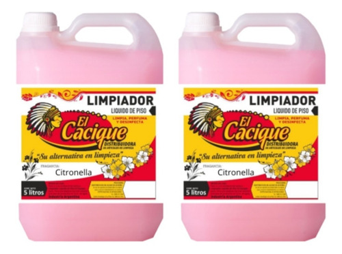 Desodorante Piso Citronella X5lts Cacique,packx2u(cod. 3846)