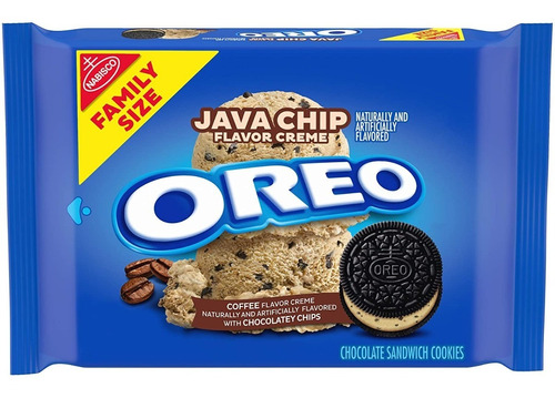 Oreo Java Chip Family Size  Flavor Creme 482g 