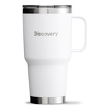 Vaso Termico Tapa Magnetic Slider 900 Ml Termo Mug Discovery Color Blanco Vaso Térmico 900 Ml