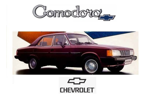 Quadro Vintage 20x30: Chevrolet Opala Comodoro Sle - 1989