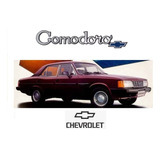 Quadro Vintage 20x30: Chevrolet Opala Comodoro Sle - 1989