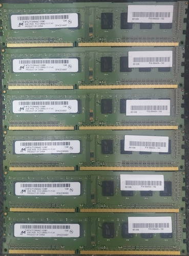 Memorias Ram 2gb 1rx8 Pc3 12800u -11-11-a1 Varias Marcas Pc