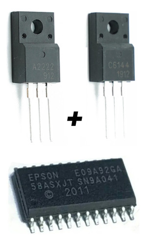 Circuito Int E09a88ga Y Transistores Epson A2222 Y C6144