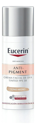 Crema Facial Día Anti-pigment Fps30 Tono Medio | Eucerin 50ml Momento De Aplicación Día