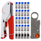 Mxuteuk Rg59 Rg6 Kit De Herramientas Para Engarzar Cables Co