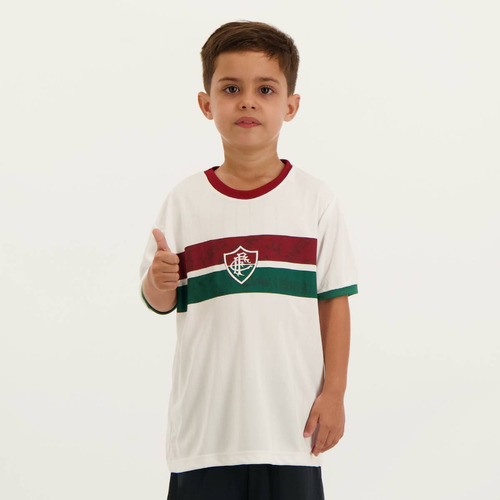 Camisa Fluminense Stencil Infantil Branca