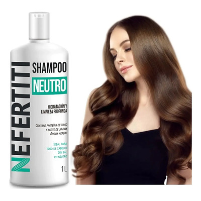 Shampoo Neutro Nefertiti Sin Sal + Limpieza Profunda 1000 Ml | MercadoLibre