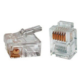 Conector Rj11-mc-6 Vias Commscope / Amp (lote 100 Pçs)