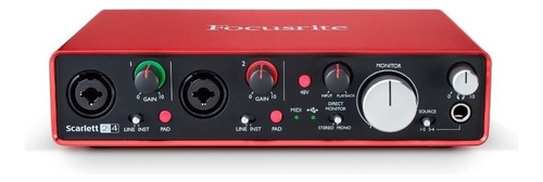 Interfaz De Audio Focusrite Scarlett 2i4 2.ª  Gen