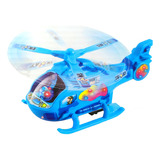 Helicóptero Musical Com Luzes Sons E Bate E Volta Brinquedo Cor Branco