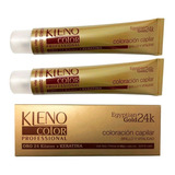 3 Cajas Tinturas Kleno Egyptian Gold 24k 2 Pomos 60 Grs