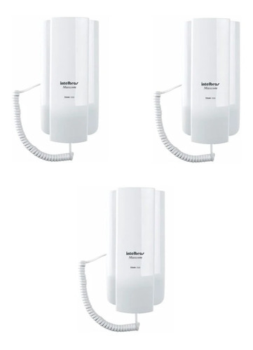 Kit 3 Interfone Intelbras Terminal Tdmi 300 Para Apartamento