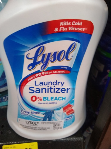 Incluye En El Cuidado De Tu Ropa El Lysol Laundry Sanitizer 