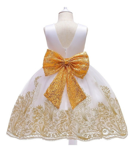 Elegante Vestido De Fiesta De Princesa En Oro Burdeos