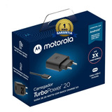 Carregador Motorola Moto One Fusion Turbo Power Anatel + Nf