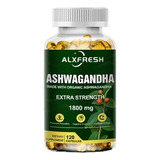 Ashwagandha  Natural, 120 Cáps  1800 Mg