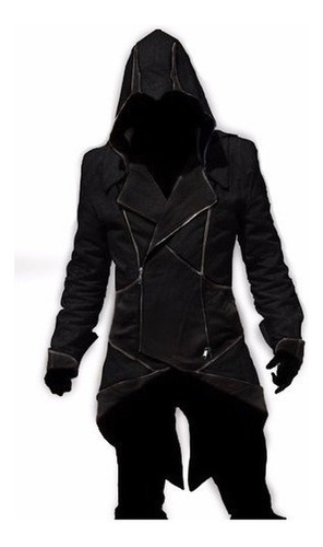 Campera Saco Tapado Trench Capucha Assassins Creed Dark Goth