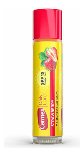 Bálsamo Carmex Lip Balm Daily Care Sdf 15 Strawberry
