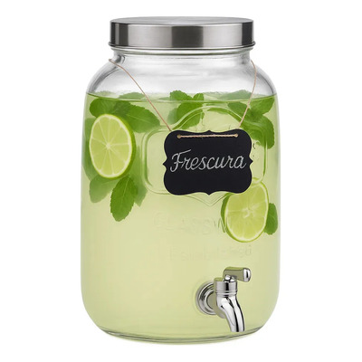 Vittori dispensador de vidrio bebidas aguas vitrolero vintage 8 Lts | Envío gratis