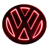 Logo Led Volkswagen 5d Rojo Vw