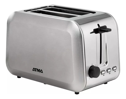 Tostadora Acero Inoxidable Atma Descongelar Prestigio 700w 