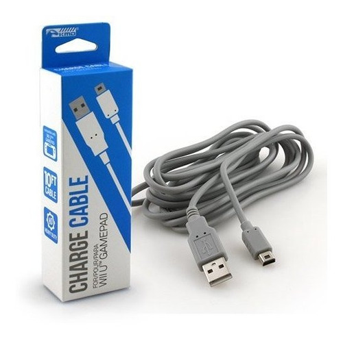 Wii U Gamepad Cable De Carga Para 10 Pies.