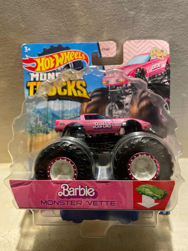 Hot Wheels Monster Truck Barbie Corvette