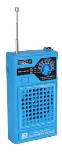 Rádio Fm Oc Om Dunga Vii Azul Motobras Rm-psmp32